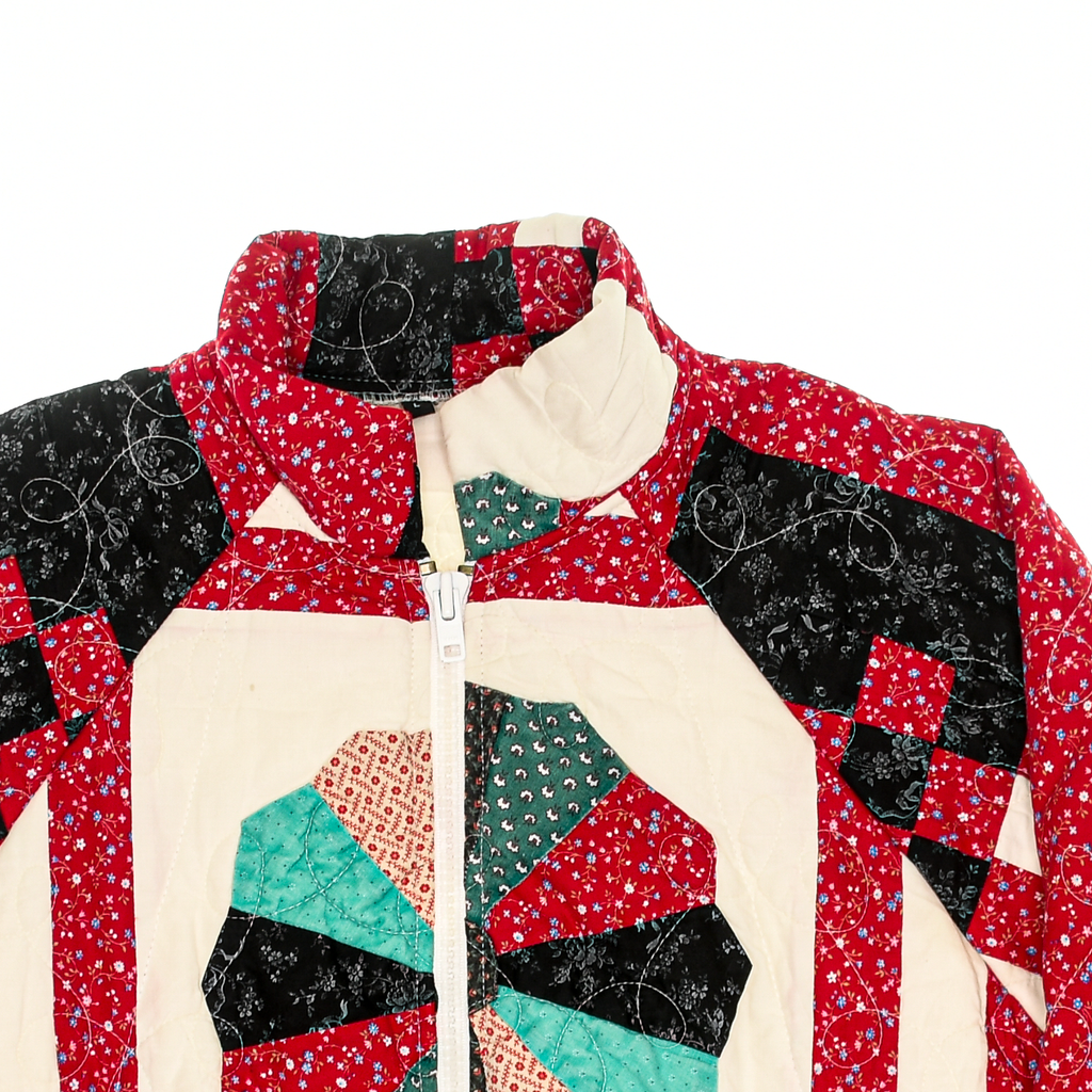 Vintage Red Classic Quilt Bomber