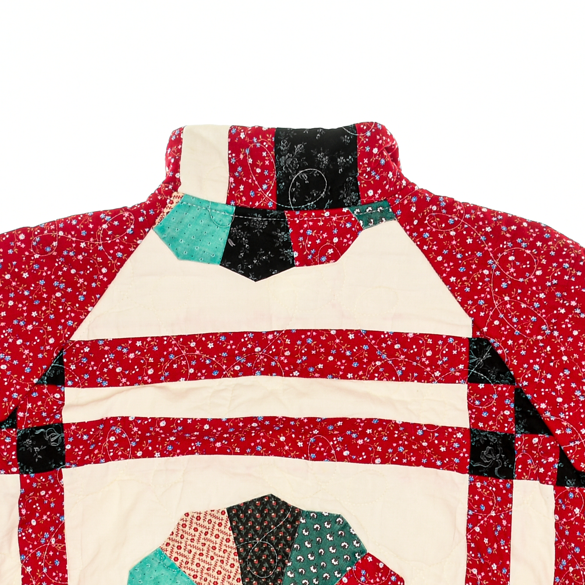 Vintage Red Classic Quilt Bomber