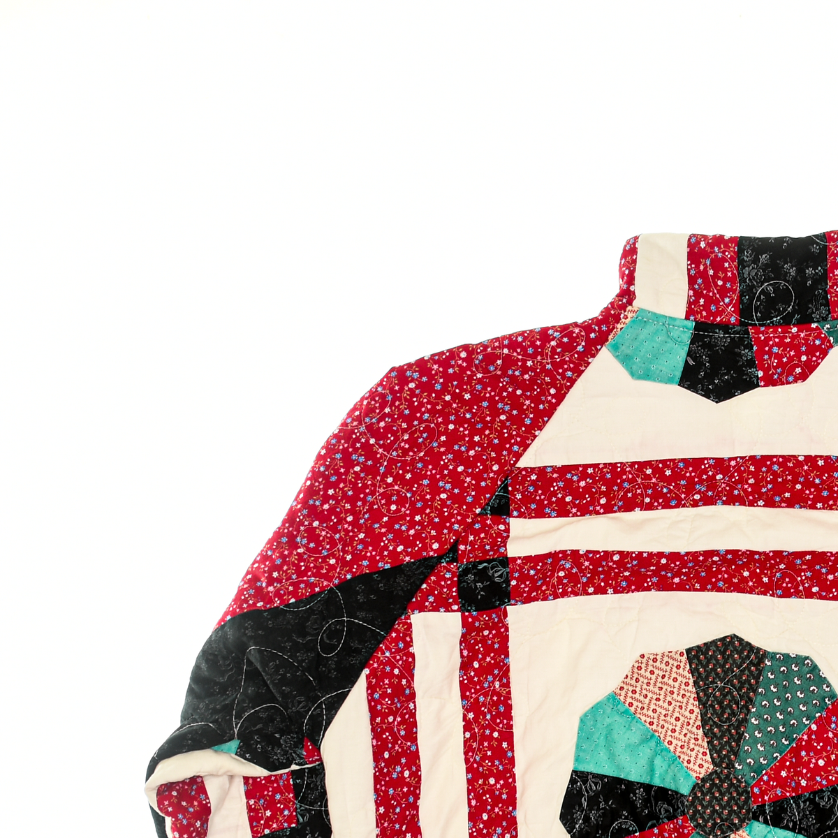 Vintage Red Classic Quilt Bomber