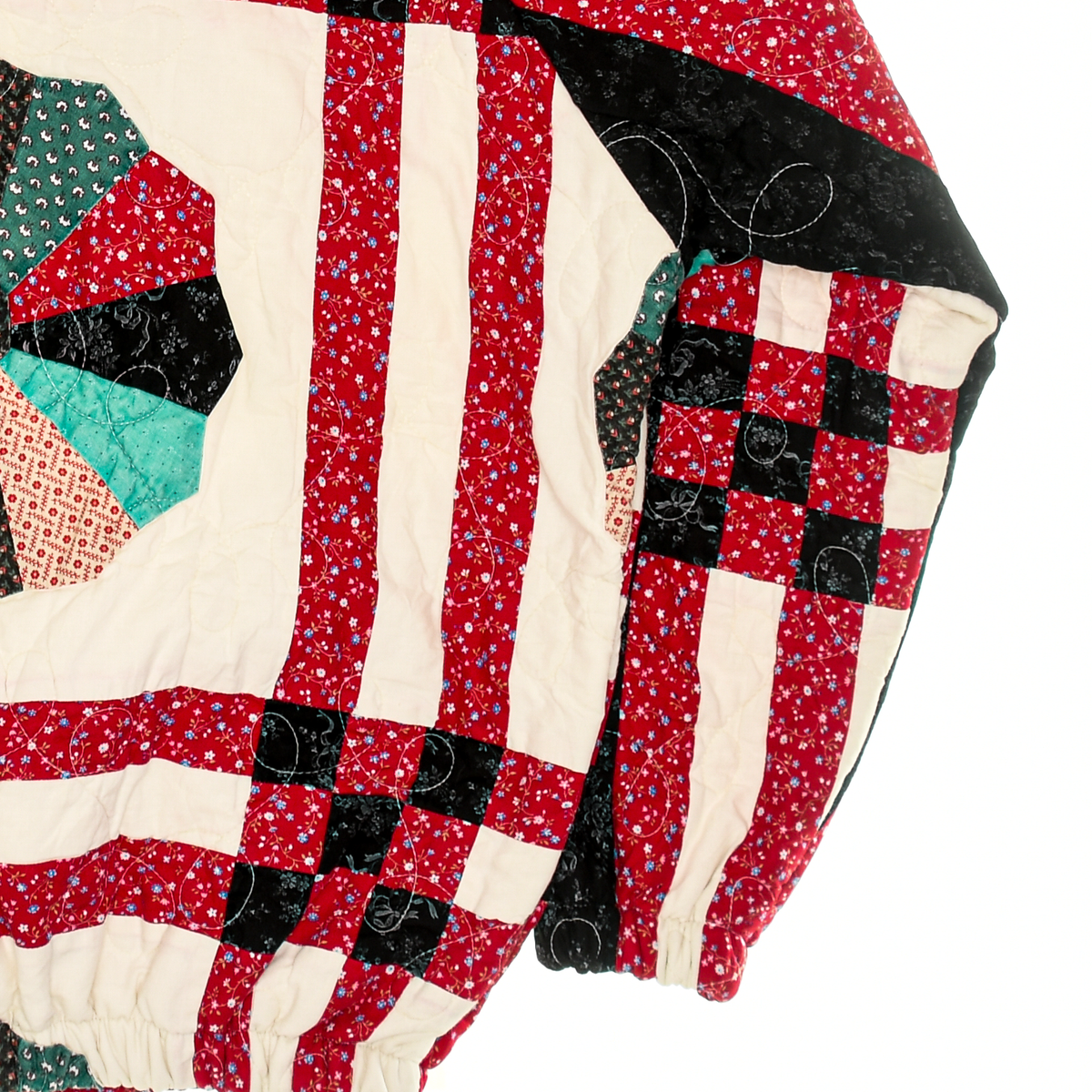 Vintage Red Classic Quilt Bomber
