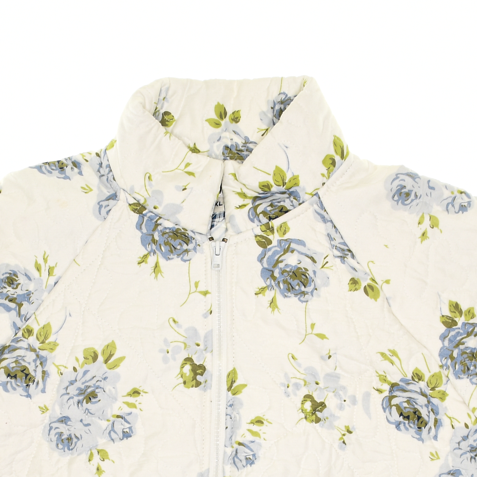 Blue Blossoms Classic Quilt Bomber