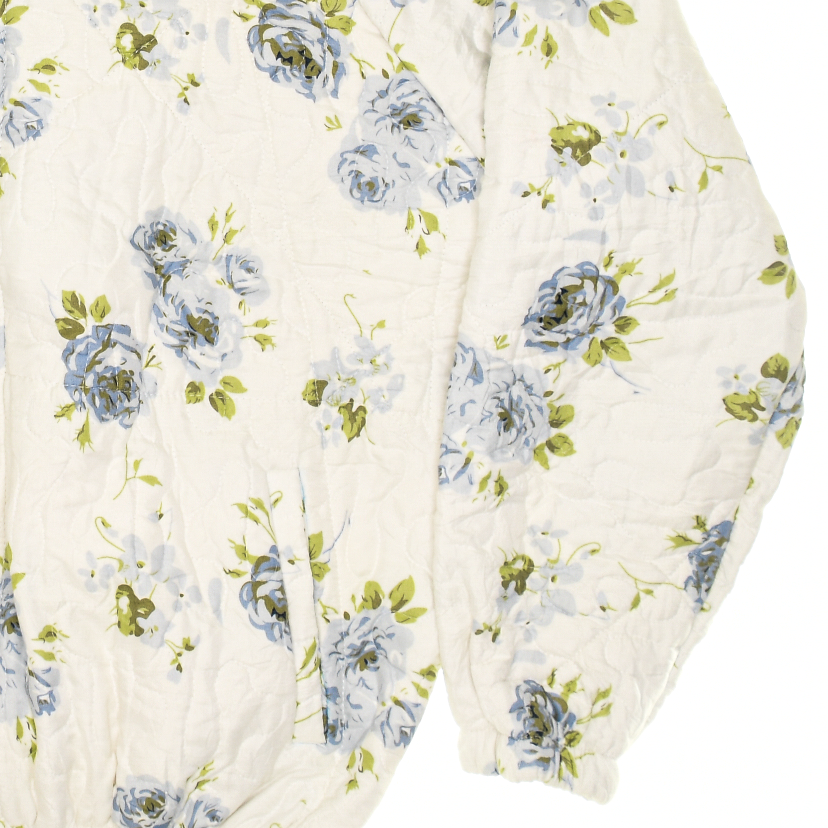 Blue Blossoms Classic Quilt Bomber