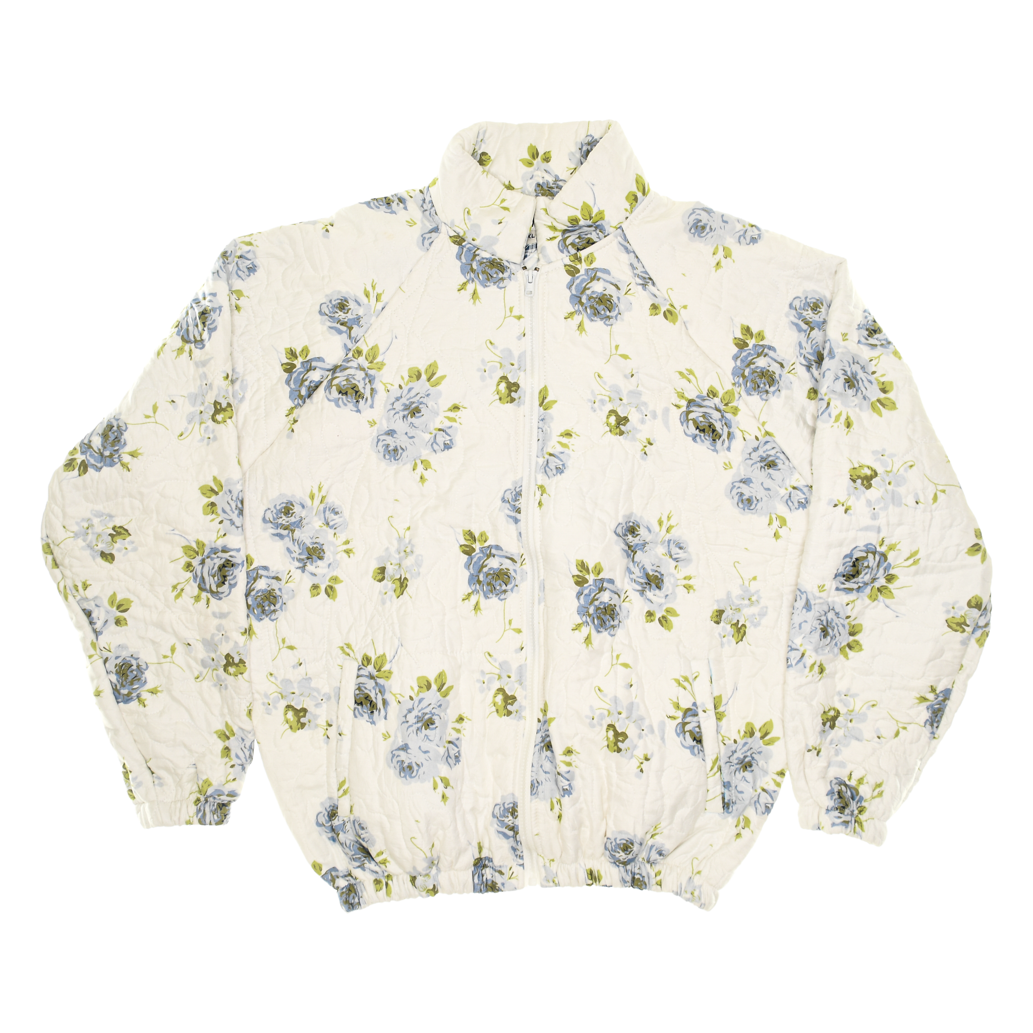 Blue Blossoms Classic Quilt Bomber