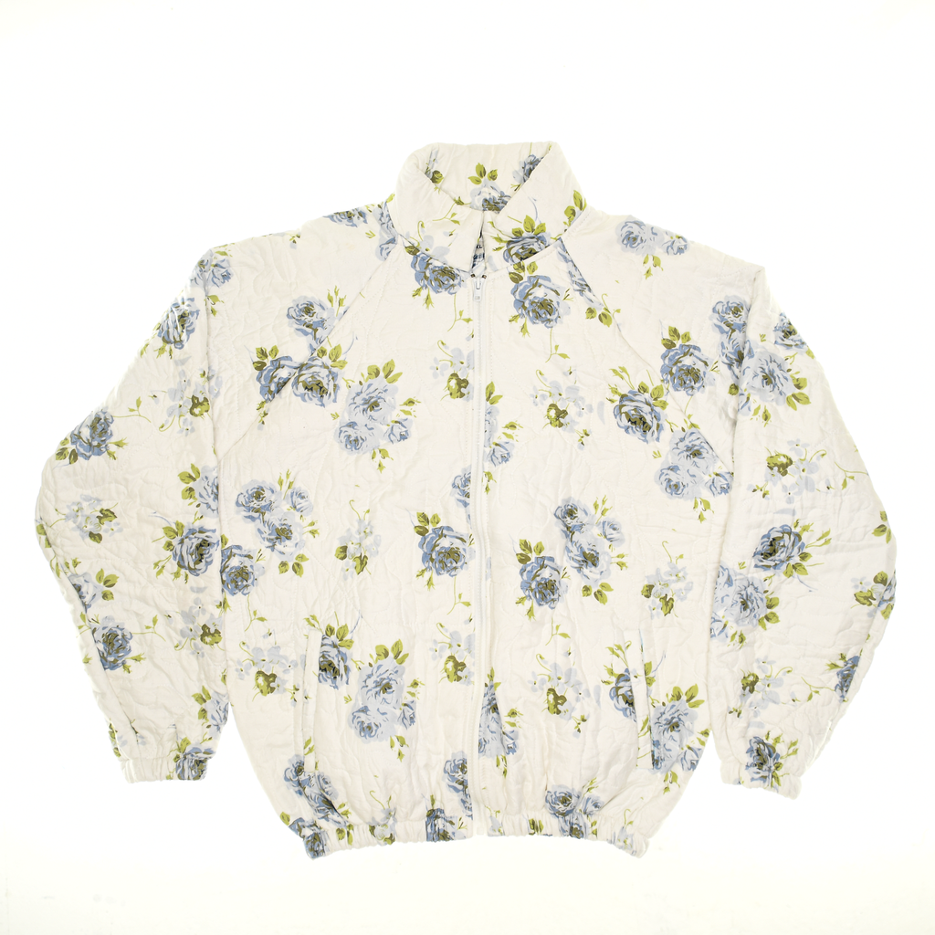 Blue Blossoms Classic Quilt Bomber
