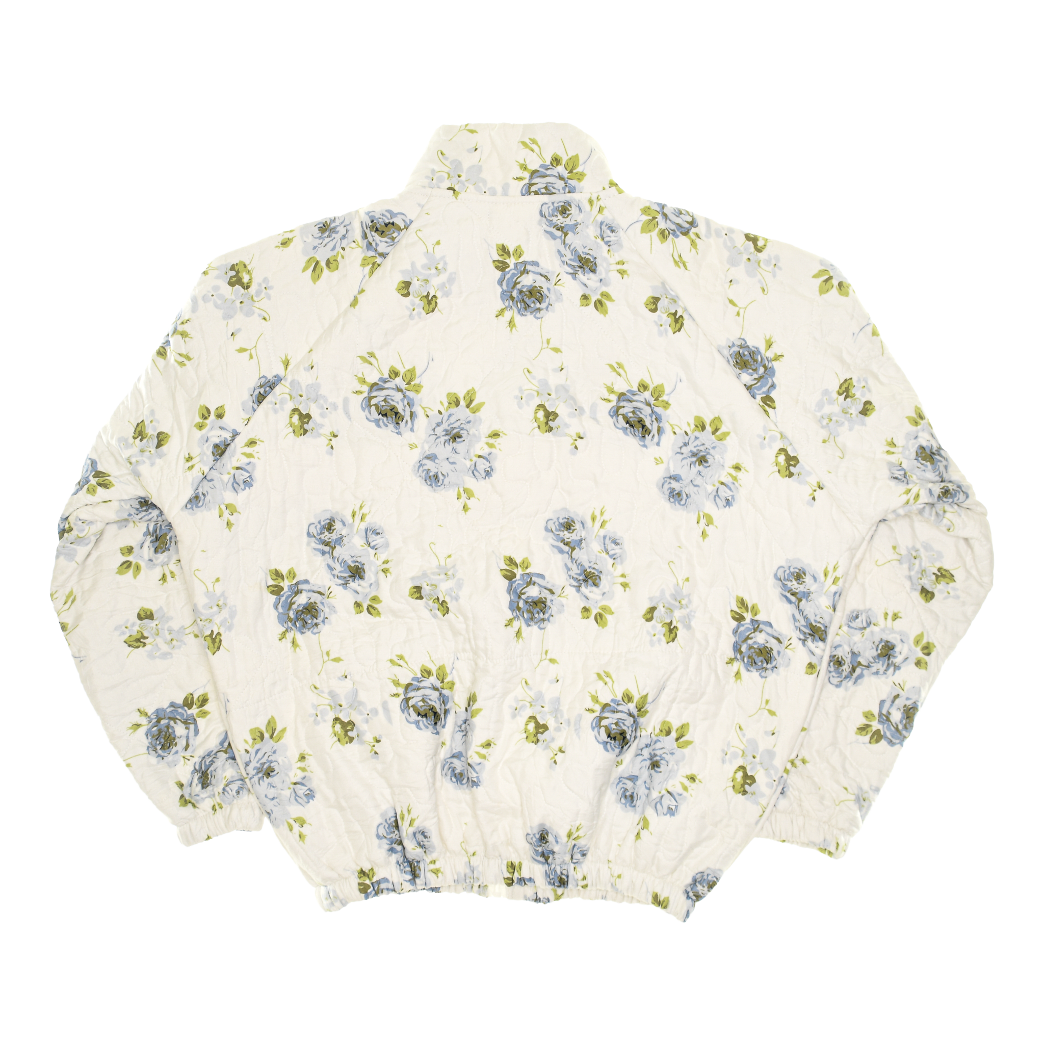 Blue Blossoms Classic Quilt Bomber