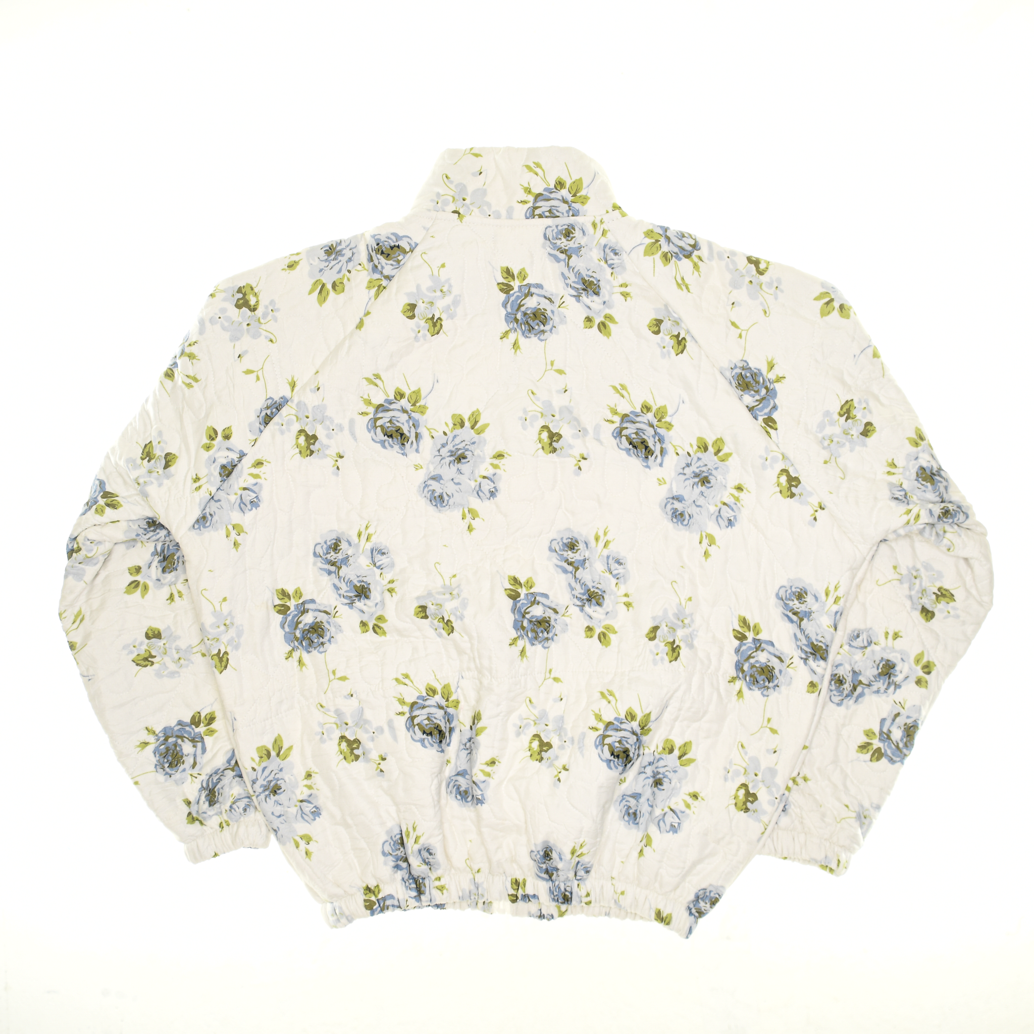 Blue Blossoms Classic Quilt Bomber
