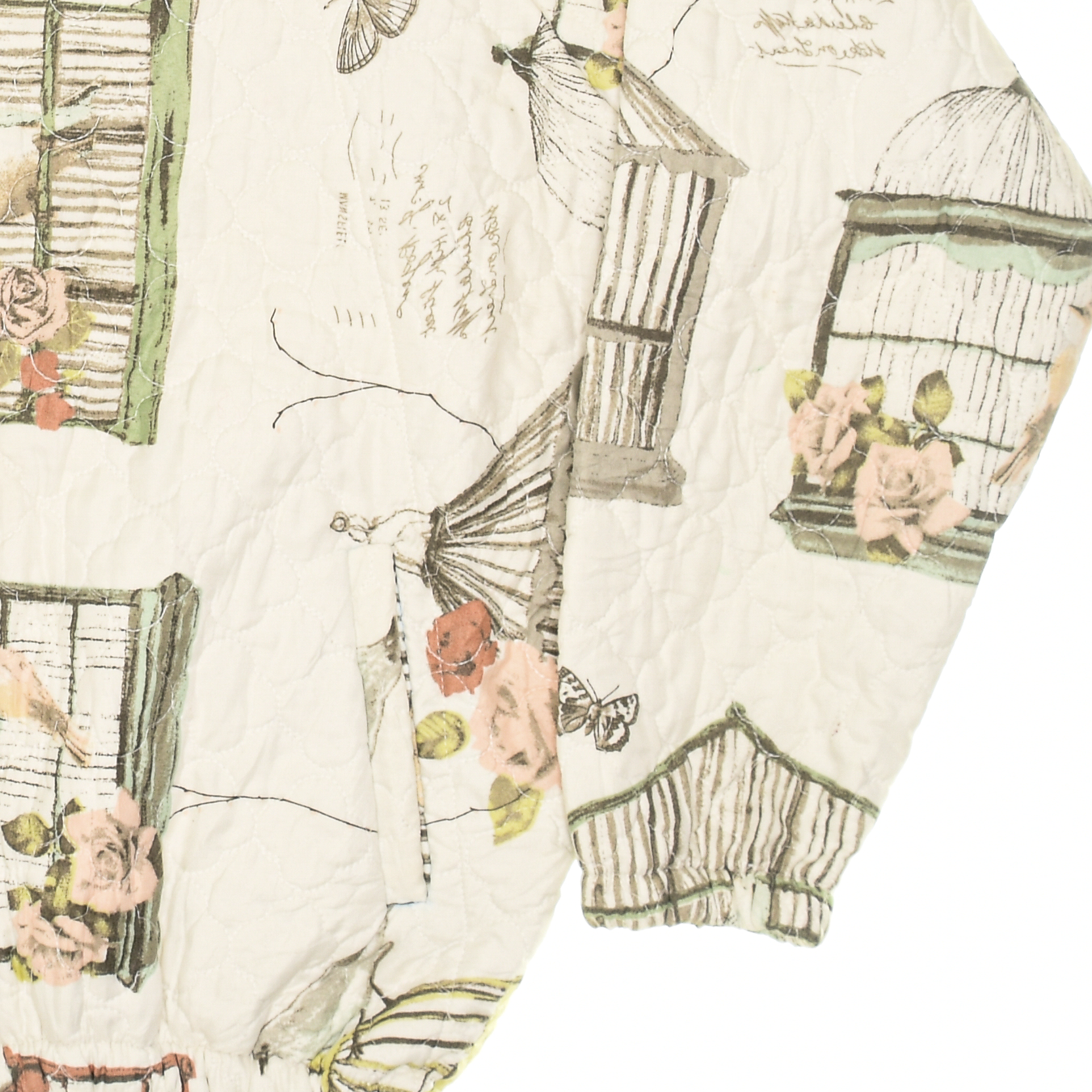 Antique Bird Cage Classic Quilt Bomber