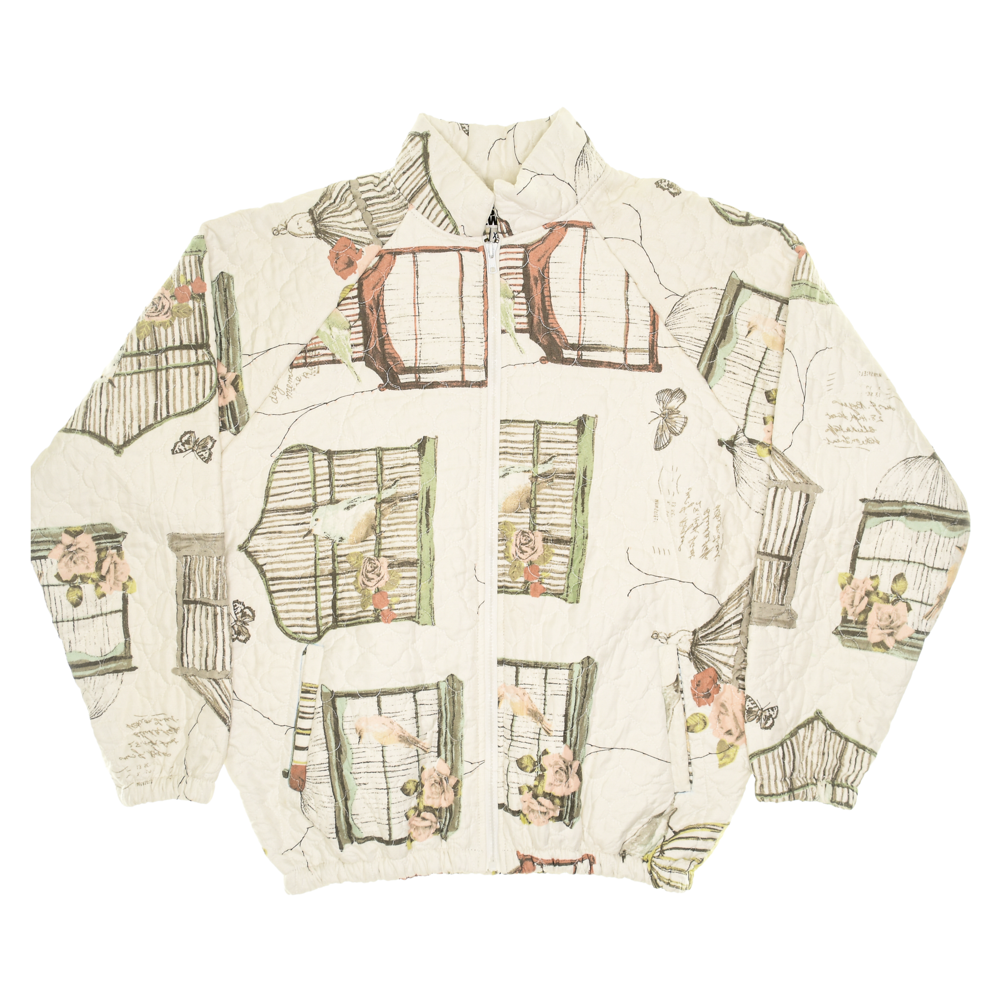 Antique Bird Cage Classic Quilt Bomber