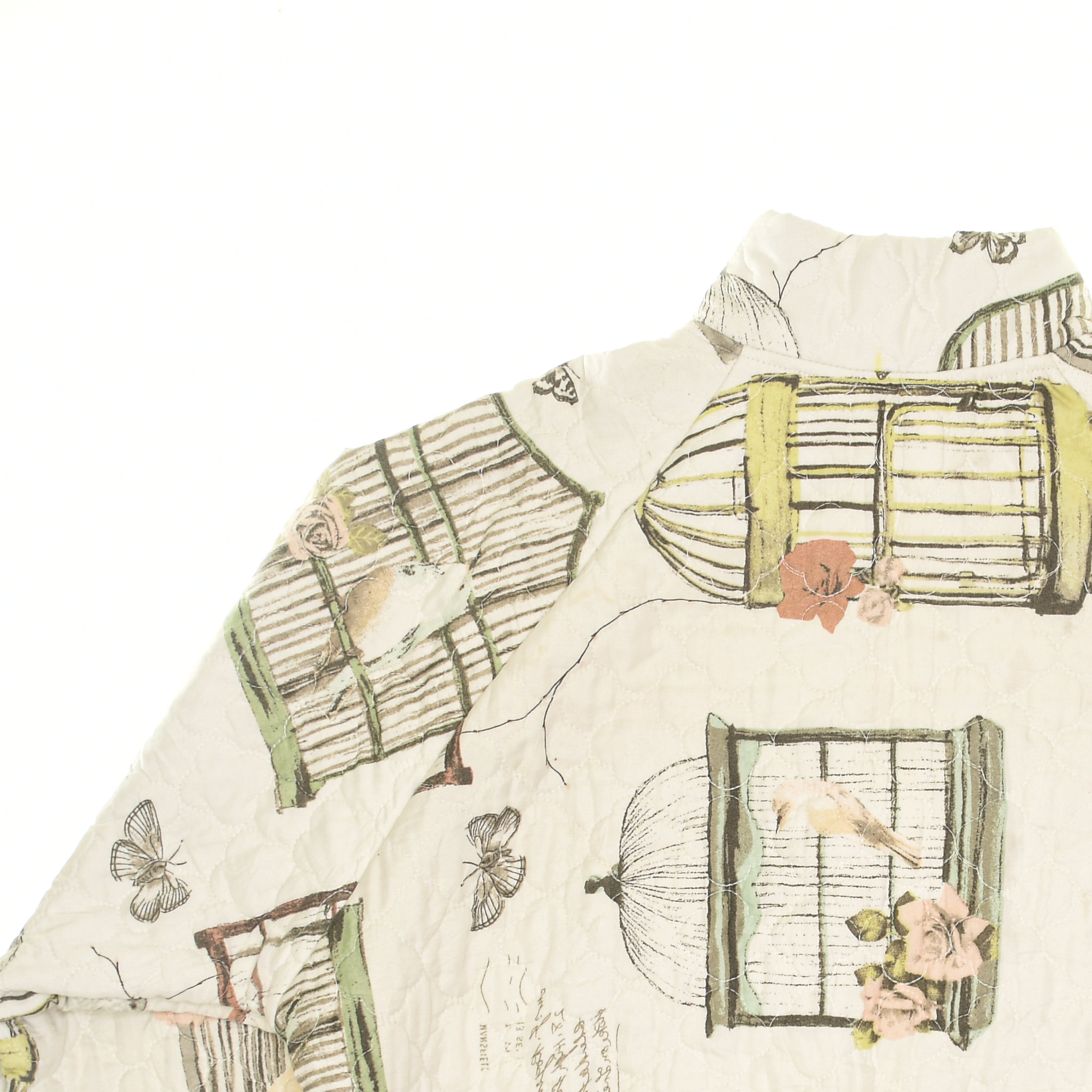 Antique Bird Cage Classic Quilt Bomber