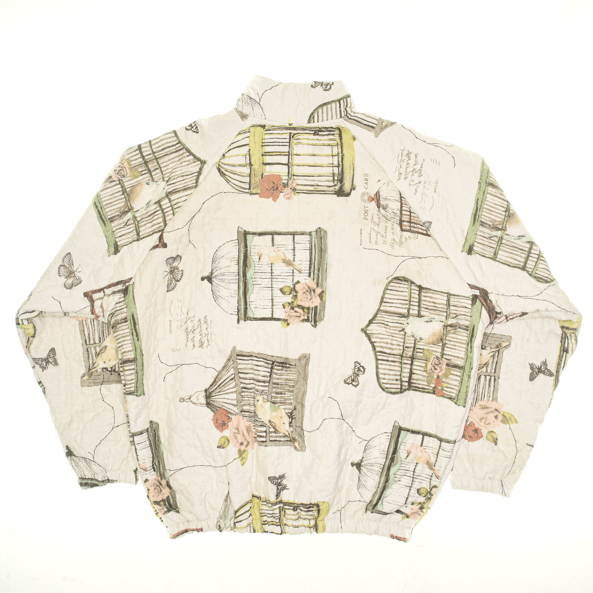 Antique Bird Cage Classic Quilt Bomber