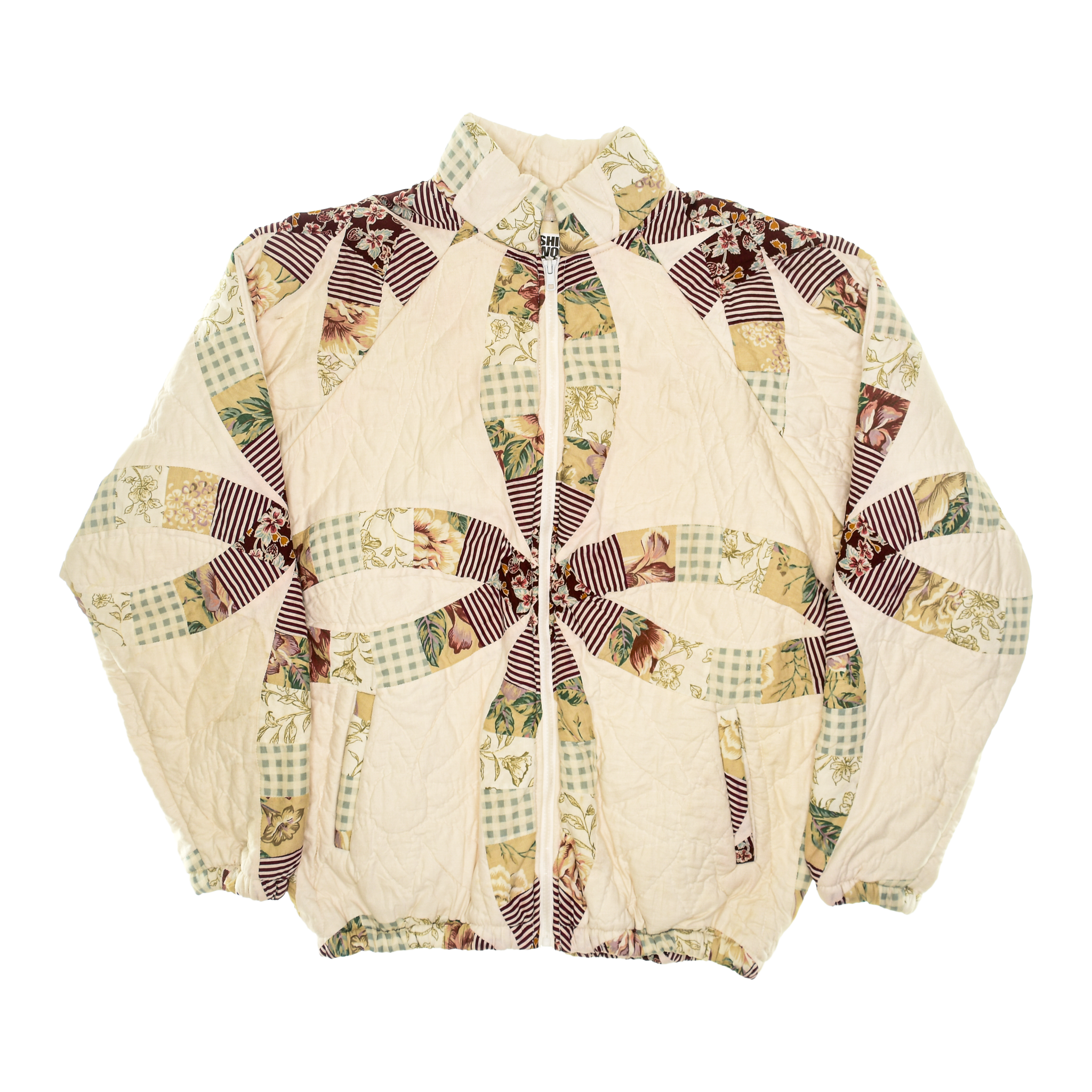Autumn Colors Double Wedding Ring Classic Quilt Bomber