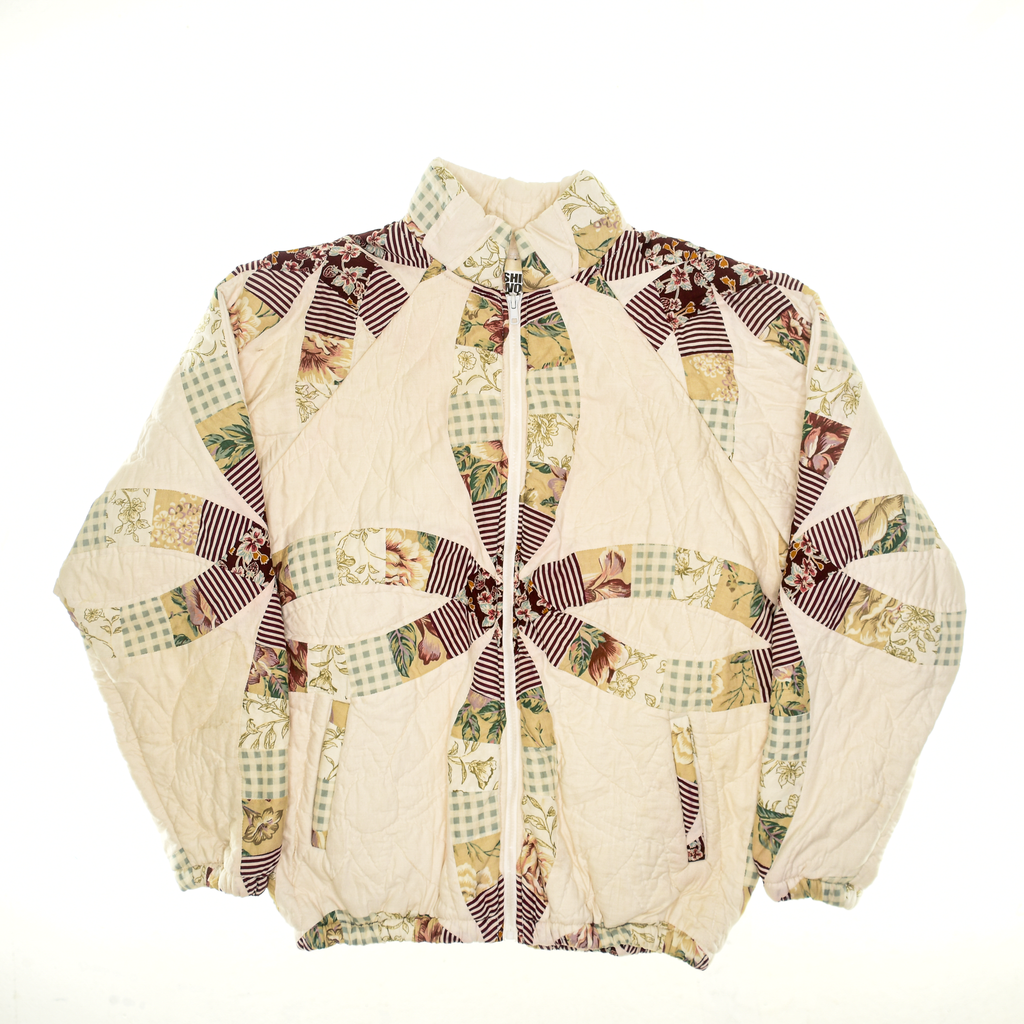 Autumn Colors Double Wedding Ring Classic Quilt Bomber