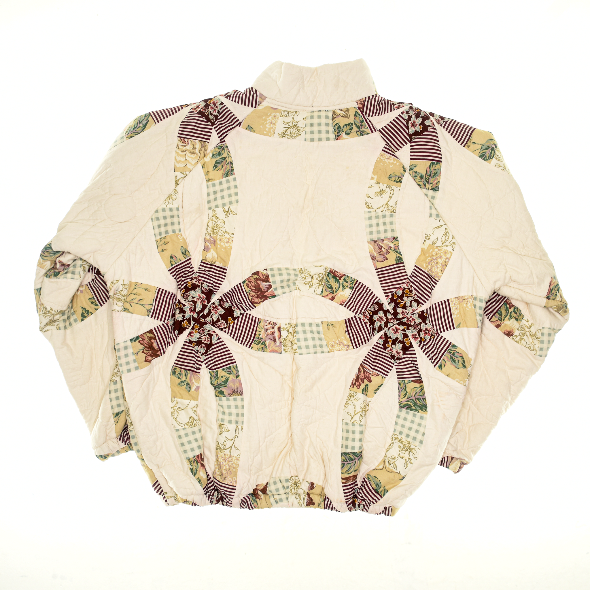Autumn Colors Double Wedding Ring Classic Quilt Bomber