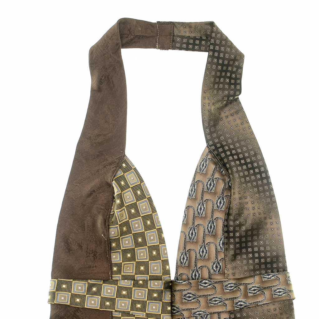Brown Tie Halter Top