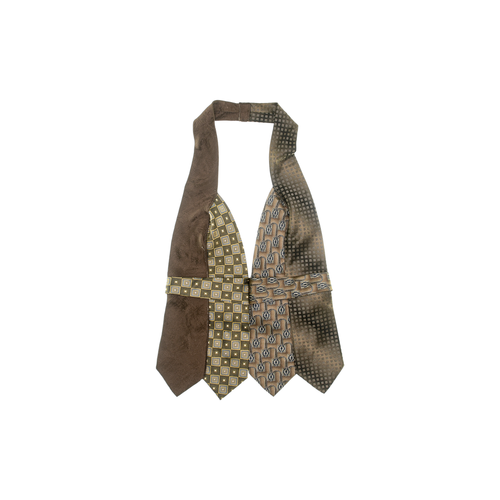Brown Tie Halter Top