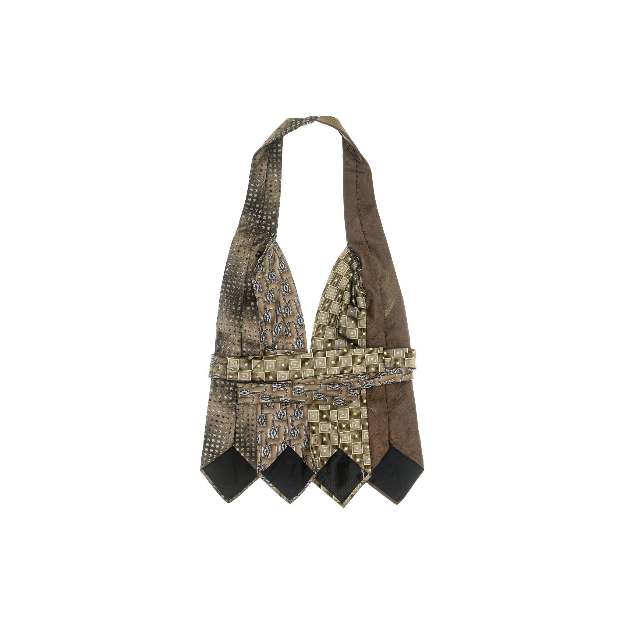 Brown Tie Halter Top