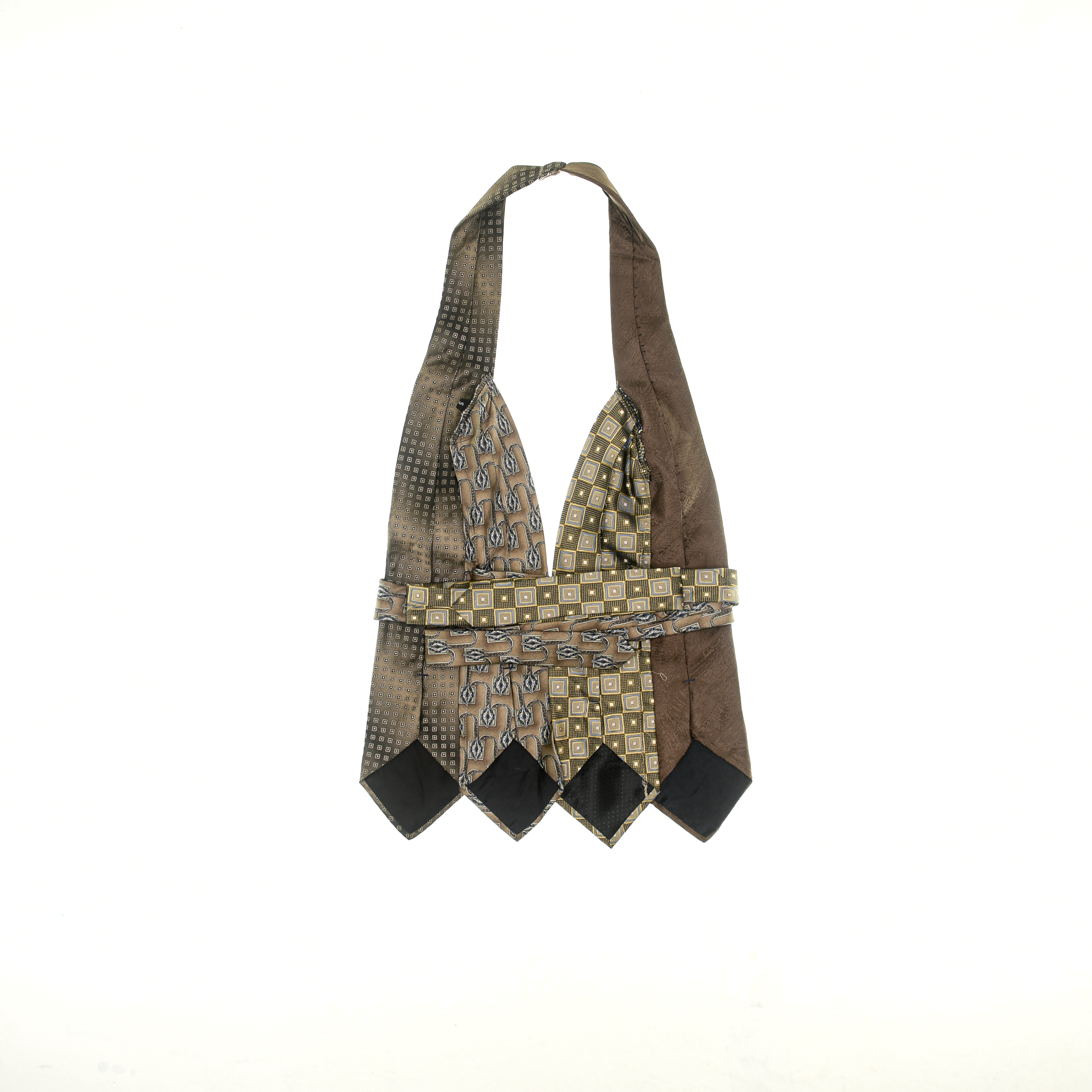 Brown Tie Halter Top
