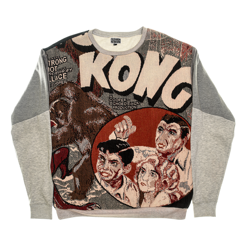 Vintage King Kong Full Tapestry Panel Pullover