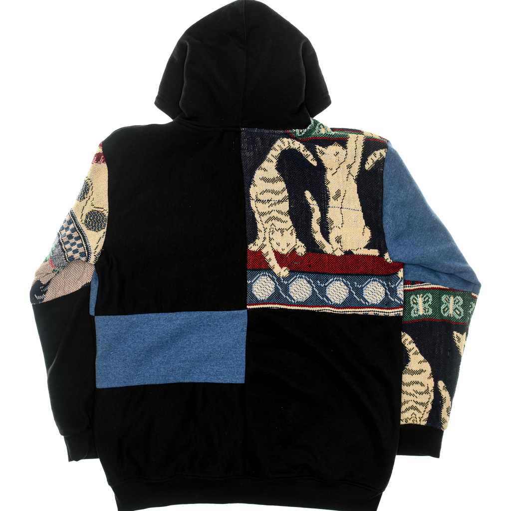Kitten Patchwork Tapestry Zip Through