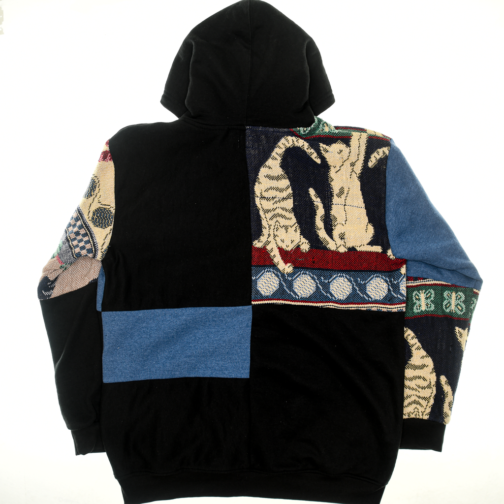 Kitten Patchwork Tapestry Zip Through