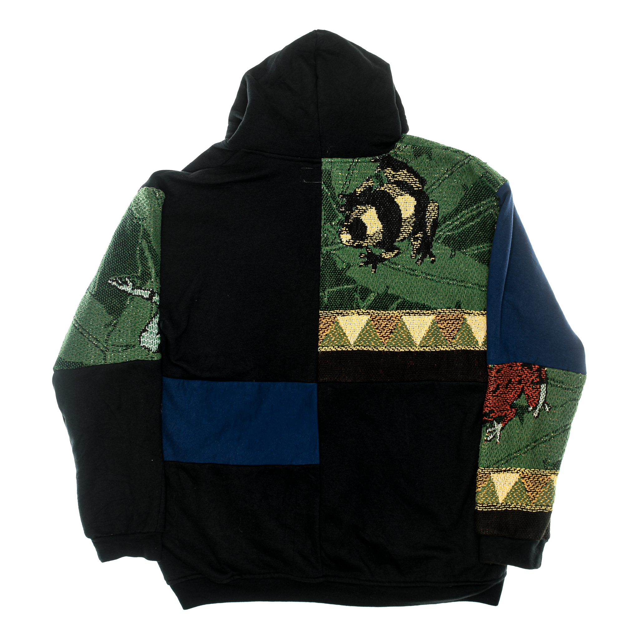 Tree Frog Patchwork Tapestry Zip Up Hoodie