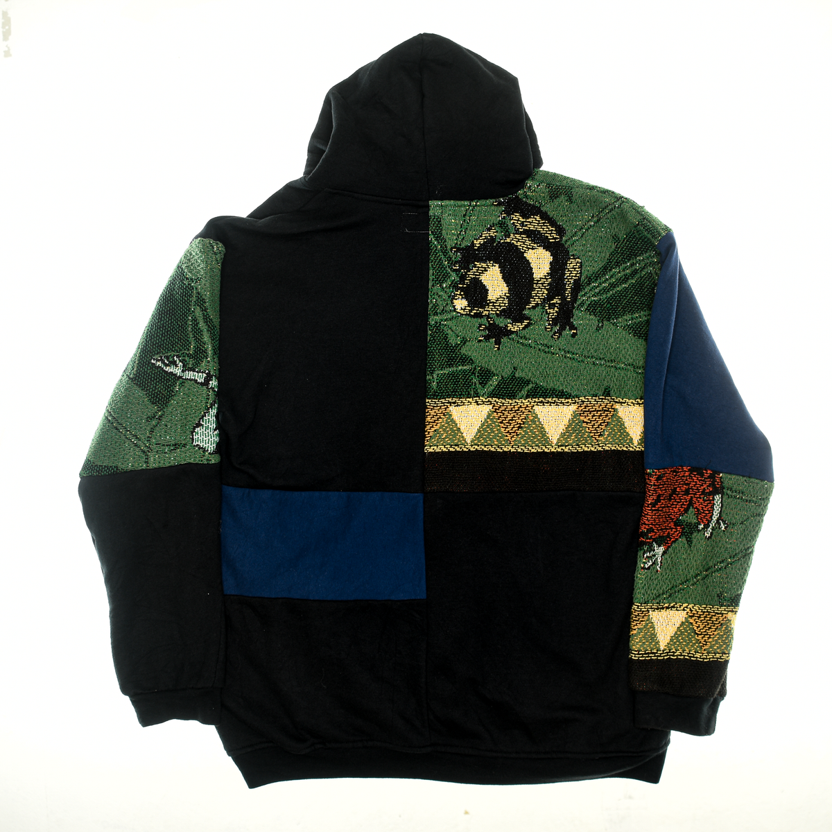 Tree Frog Patchwork Tapestry Zip Up Hoodie