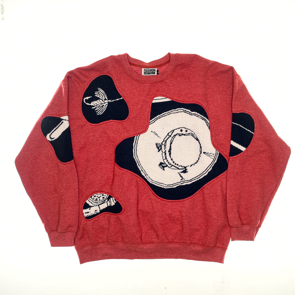 Fly Fishing Amoeba Tapestry Pullover