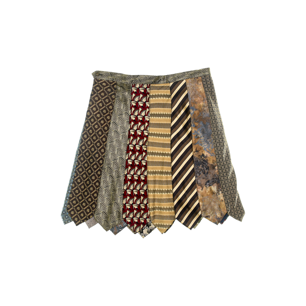 Brown Tie Skirt