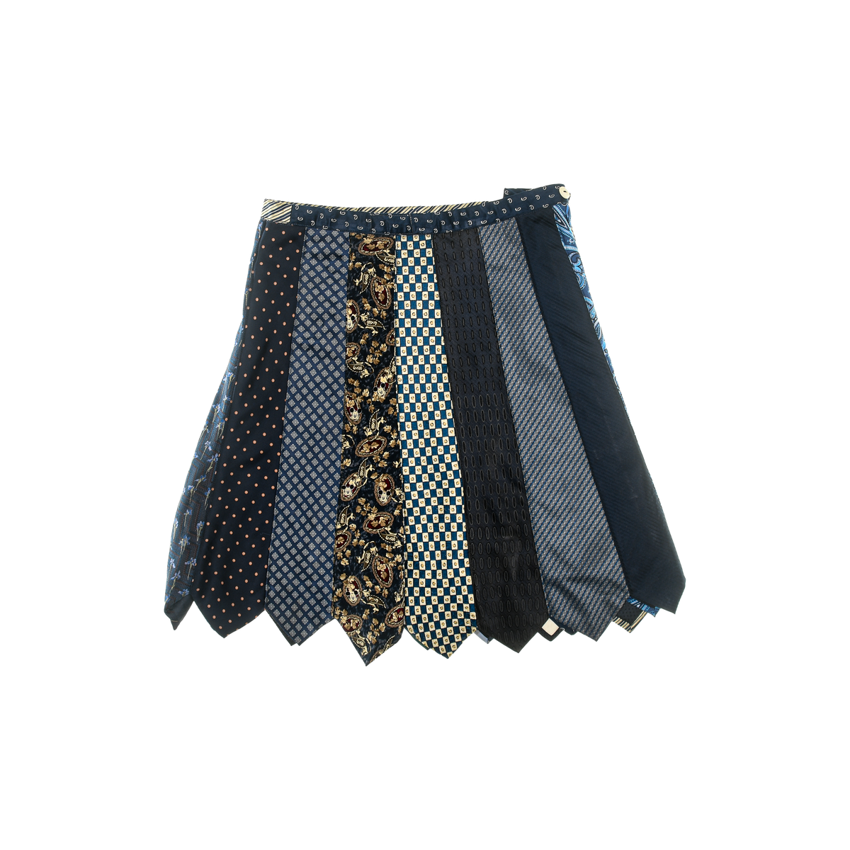 Dark Blues Tie Skirt