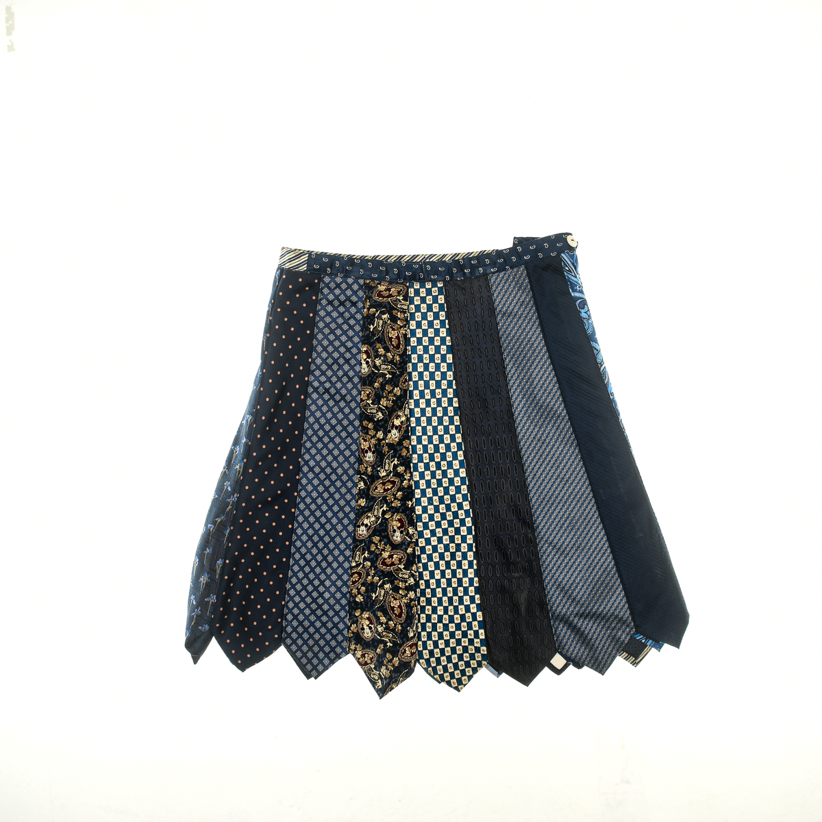 Dark Blues Tie Skirt