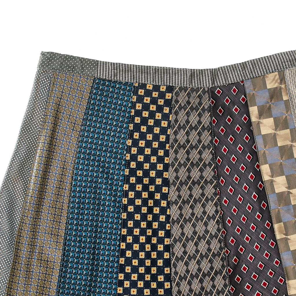 Muted Grays Tie Skirt