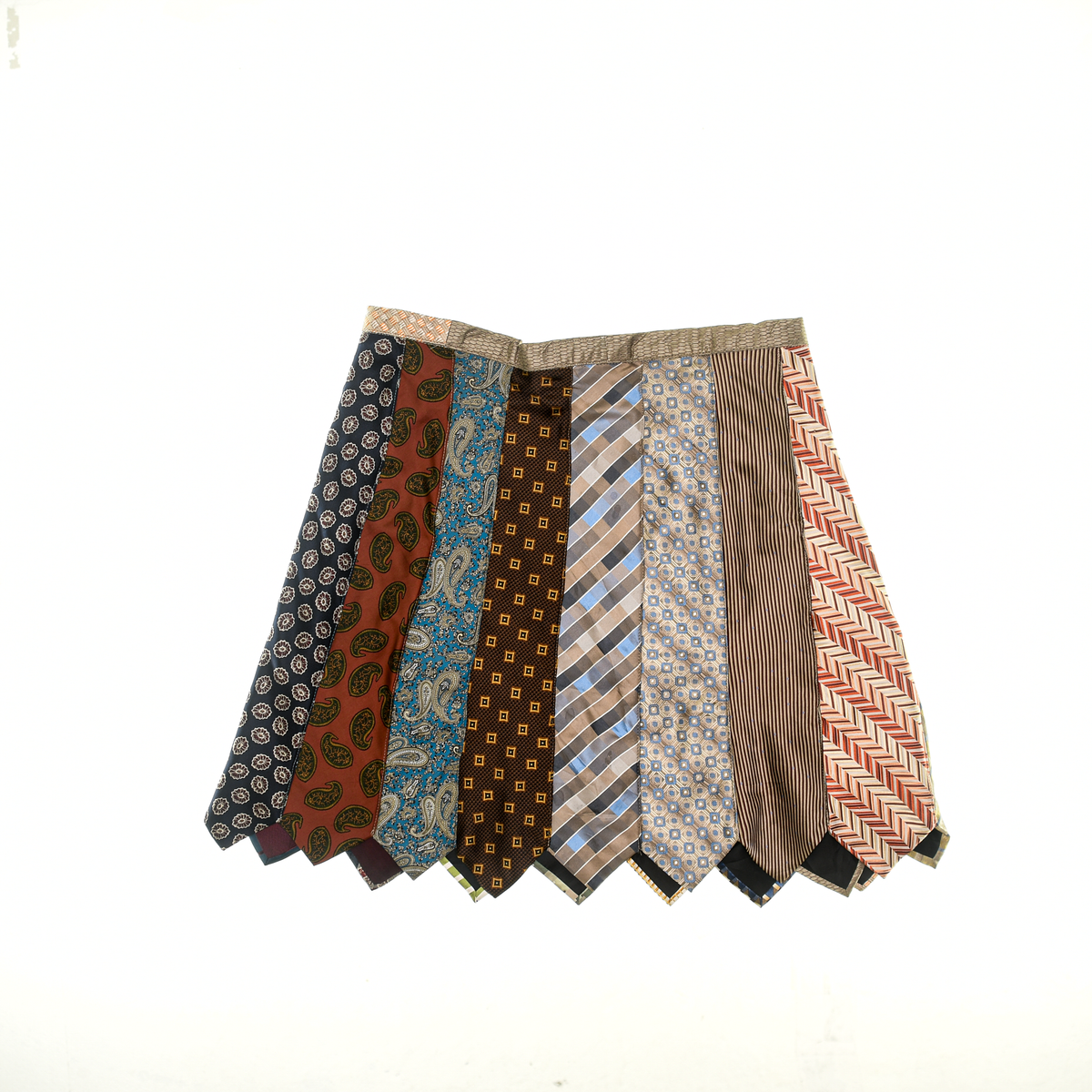 Yellows, Blues, & Browns Tie Skirt