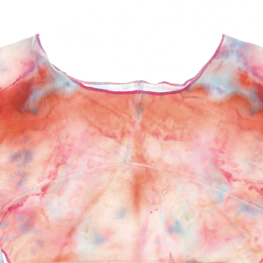 Pink Ice Dye Reversible Crop Top