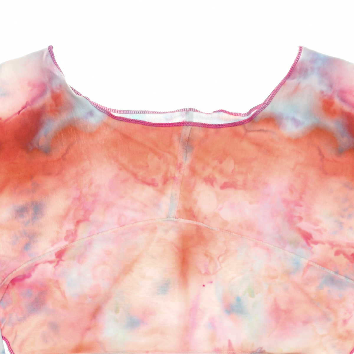 Pink Ice Dye Reversible Crop Top