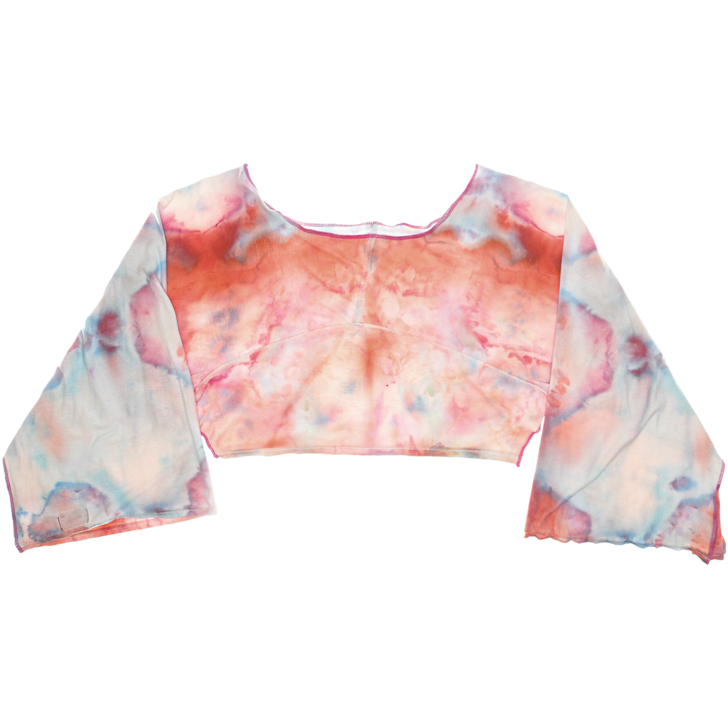 Pink Ice Dye Reversible Crop Top