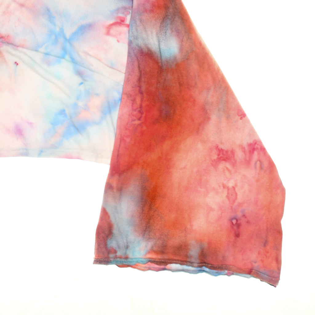 Pink Ice Dye Reversible Crop Top