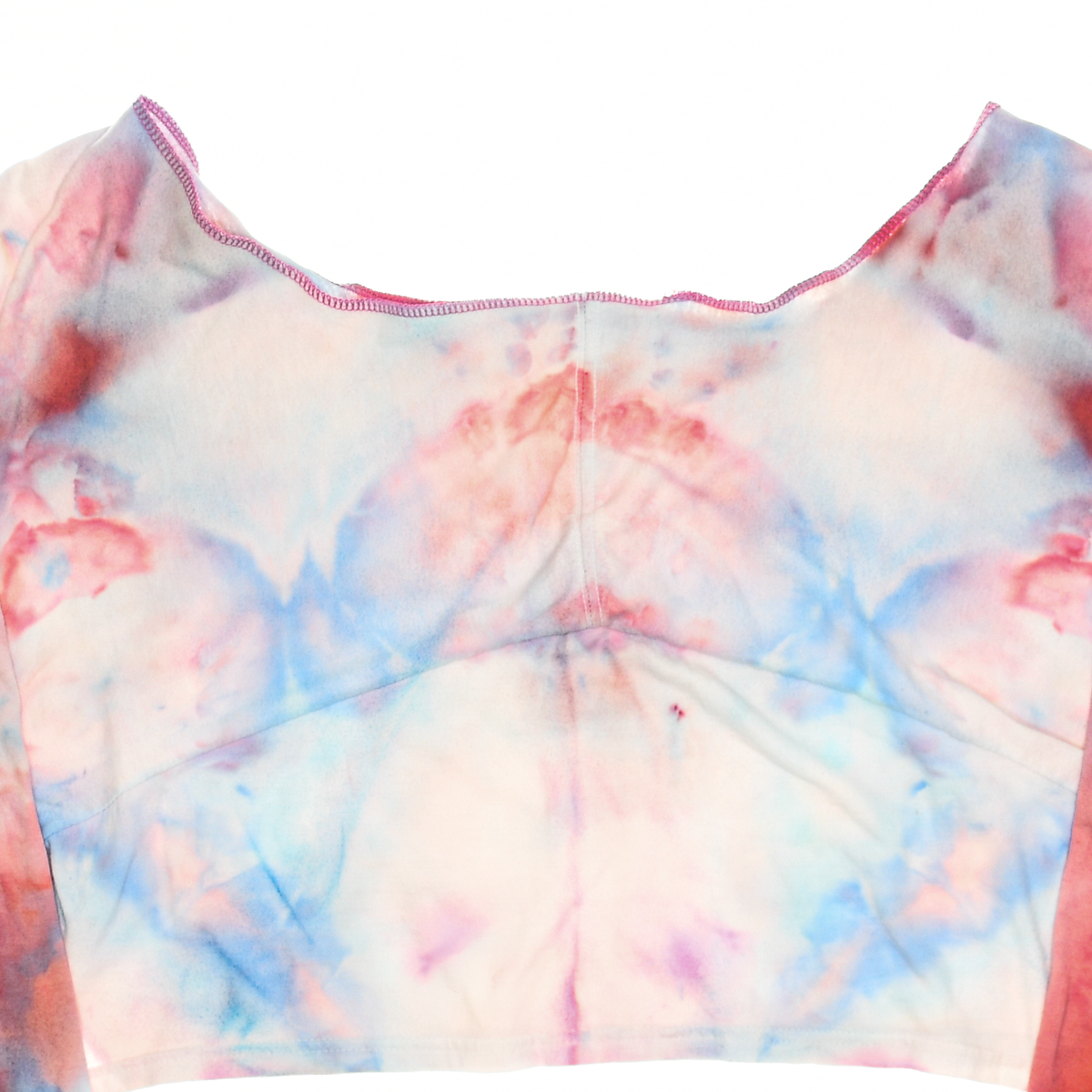 Pink Ice Dye Reversible Crop Top