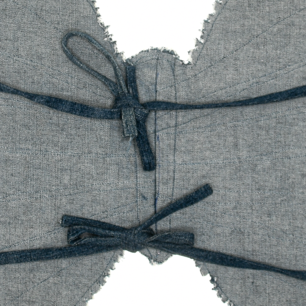 Metamorpha Denim Tie Corset