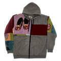Wizard of Oz Patchwork Tapestry Zip Up Hoodie