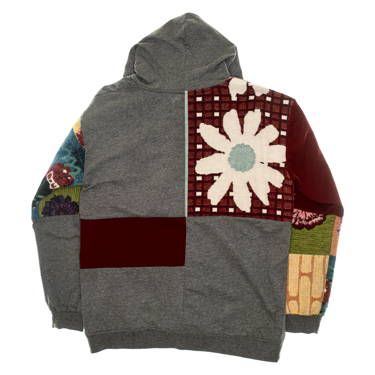 Wizard of Oz Patchwork Tapestry Zip Up Hoodie
