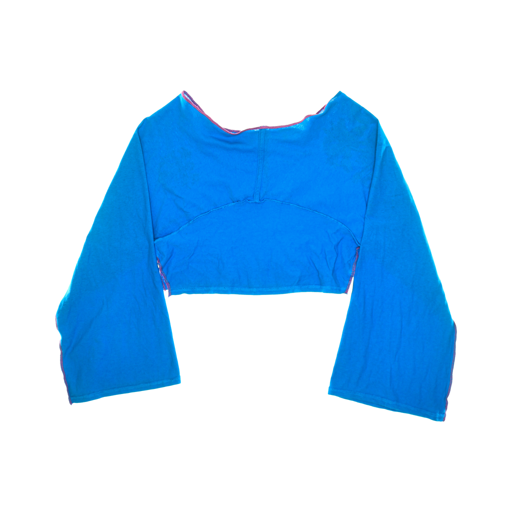 St. Augustine, FL Tourist Blue Reversible Crop Top