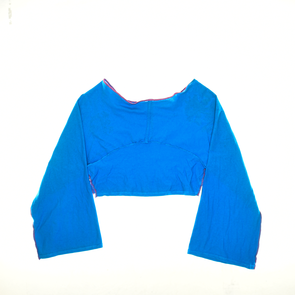 St. Augustine, FL Tourist Blue Reversible Crop Top