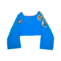 St. Augustine, FL Tourist Blue Reversible Crop Top