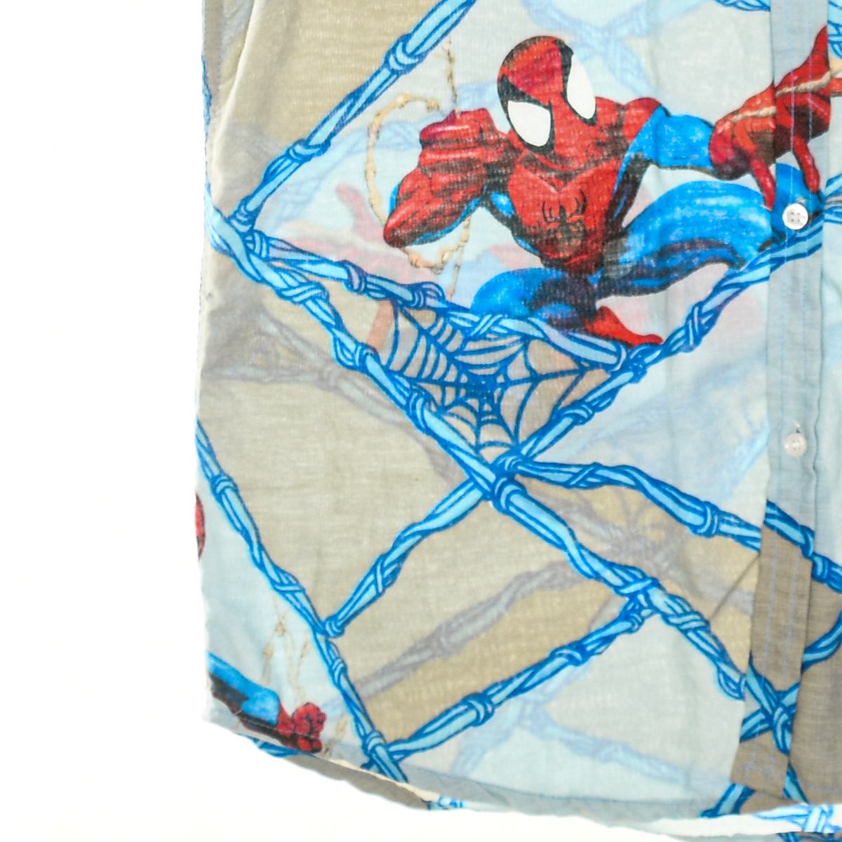 Spiderman Comic Bedsheet Button Up