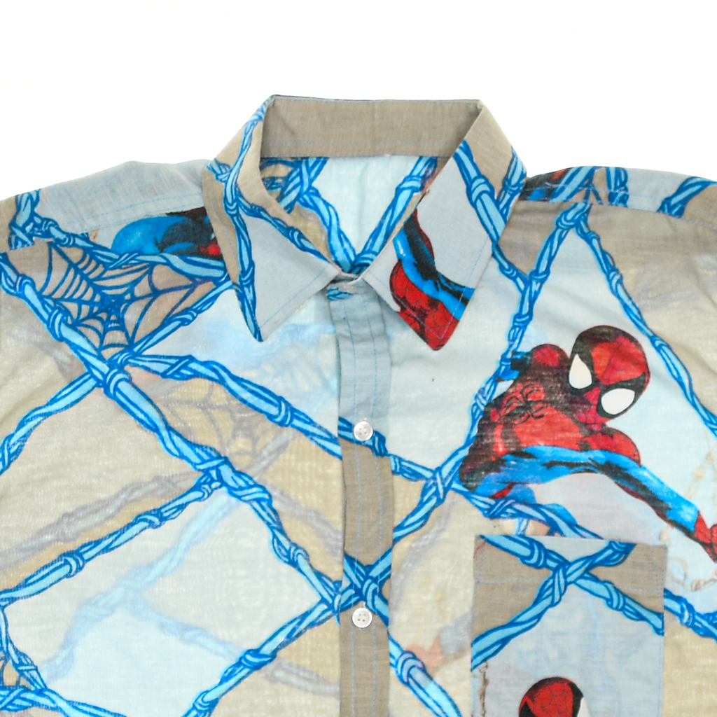 Spiderman Comic Bedsheet Button Up