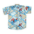 Spiderman Comic Bedsheet Button Up
