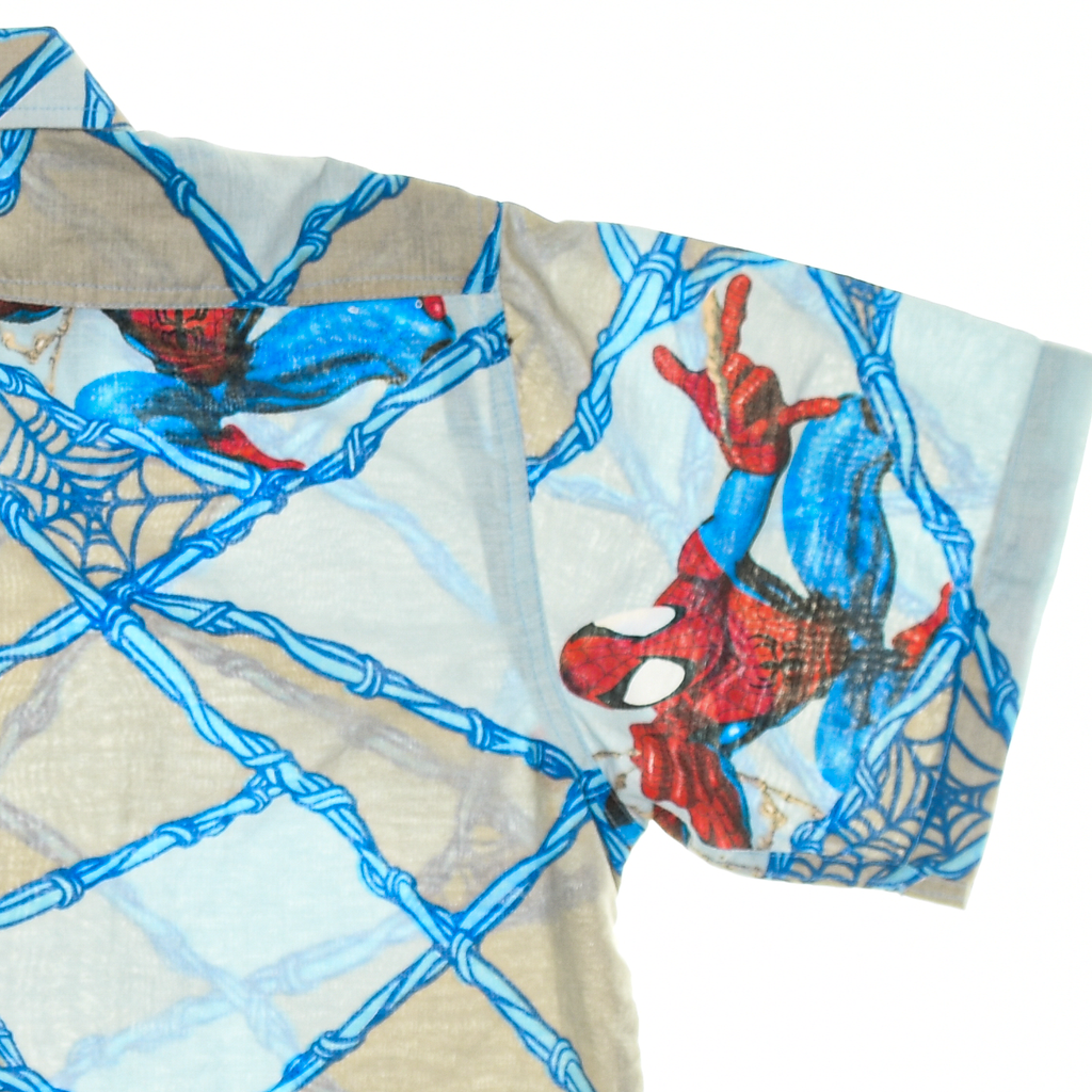 Spiderman Comic Bedsheet Button Up