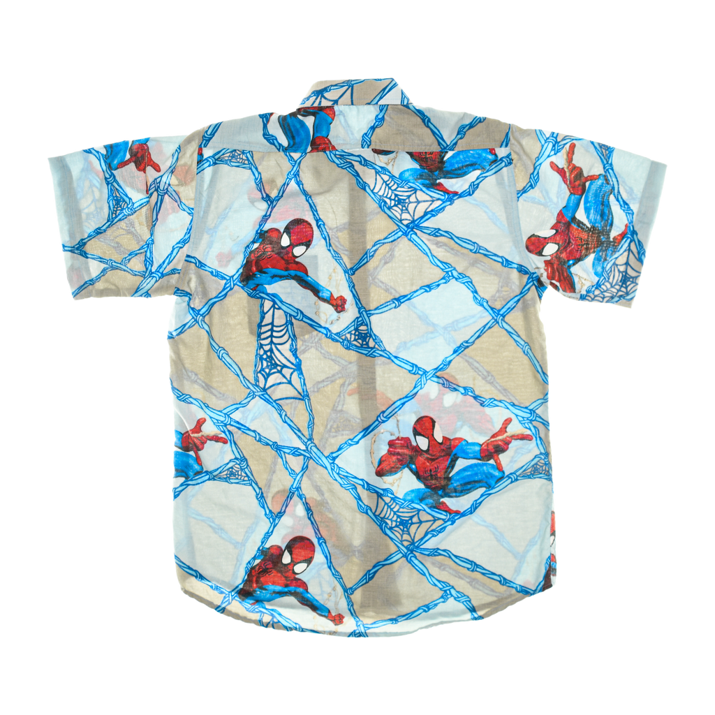 Spiderman Comic Bedsheet Button Up