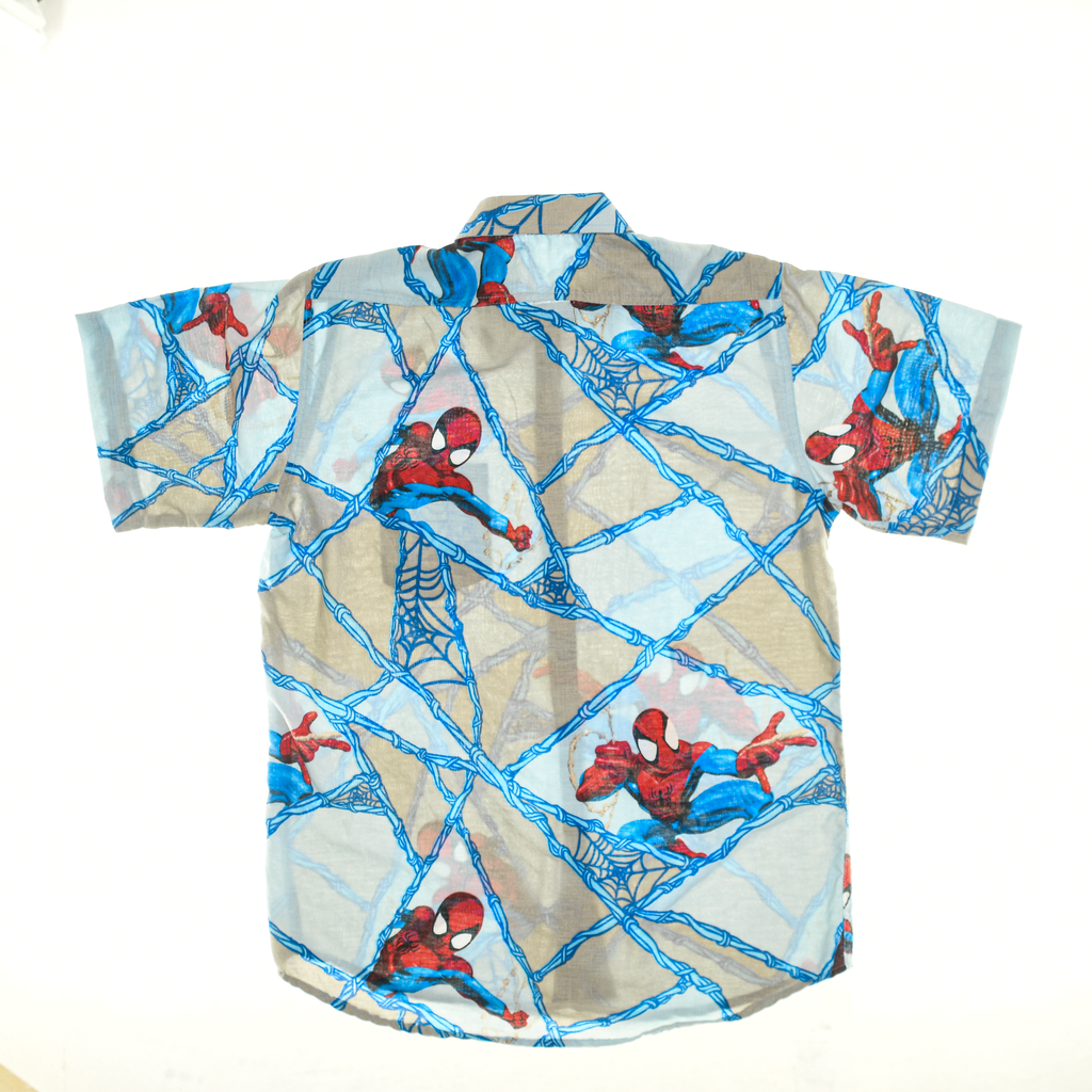 Spiderman Comic Bedsheet Button Up