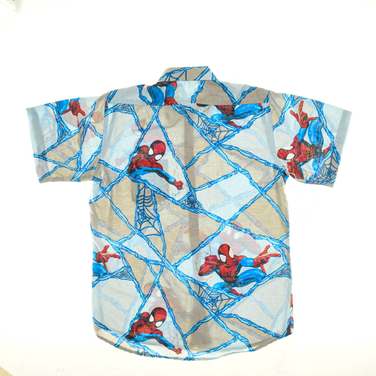 Spiderman Comic Bedsheet Button Up